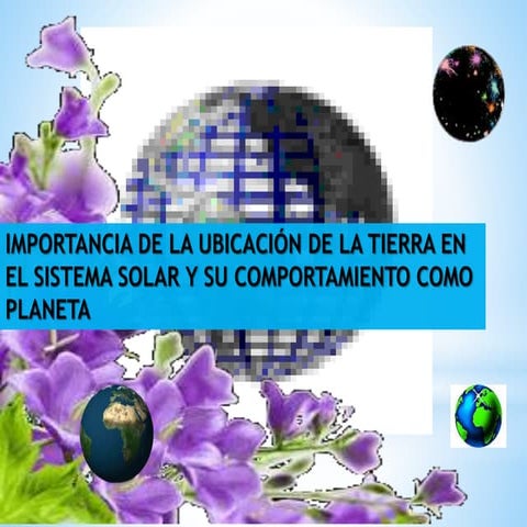 la tierra en el sistema solar