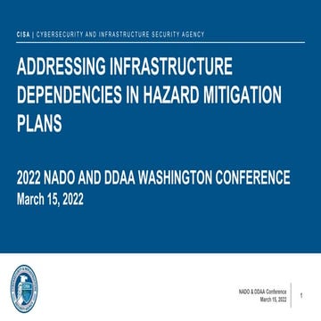 Addressing Infrastructure Dependencies in Hazard Mitigation Plans