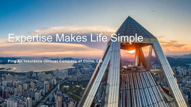 Ping An Insurance (Group) Company of China, Ltd. - Insurer transformation Awa...