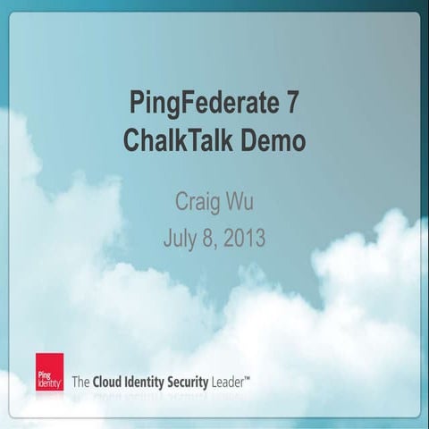 CIS 2013 Ping Identity Chalktalk