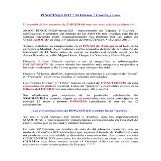PINGÜIN@S 2017 * VALLADOLID