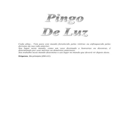 Pingo de luz | PDF