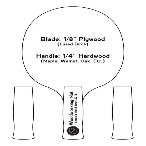 Table Tennis Paddle Pattern