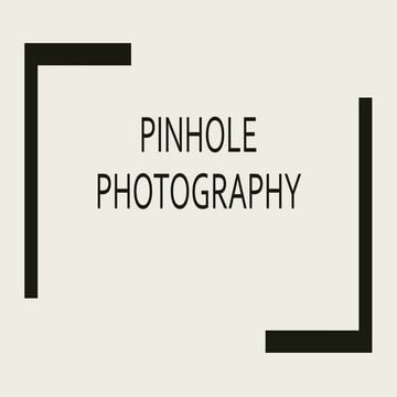 Pinhole camera