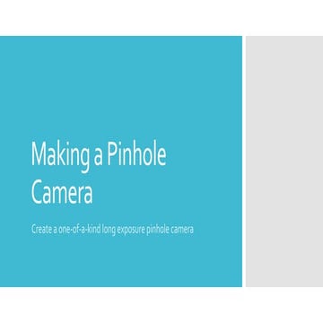 Pinhole Presentation