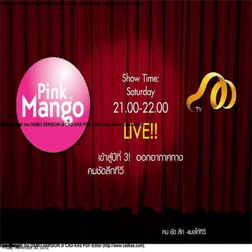 Pink mango presentation 