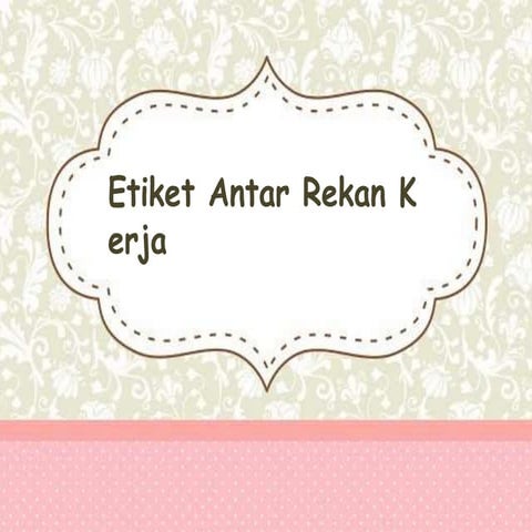 Etiket antar rekan kerja