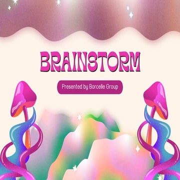 Pink and Magenta Gradient Brainstorm Presentation.