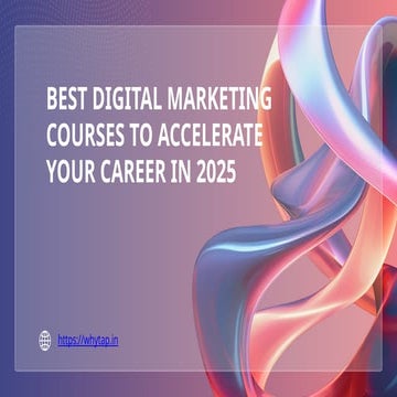 Digital marketing course to your  career