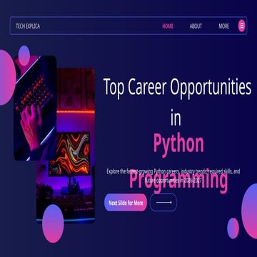 Top Career Opportunities in 2026-2027 in Python Programming | PPTX