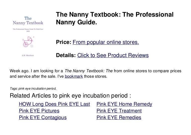 Pink eye incubation period