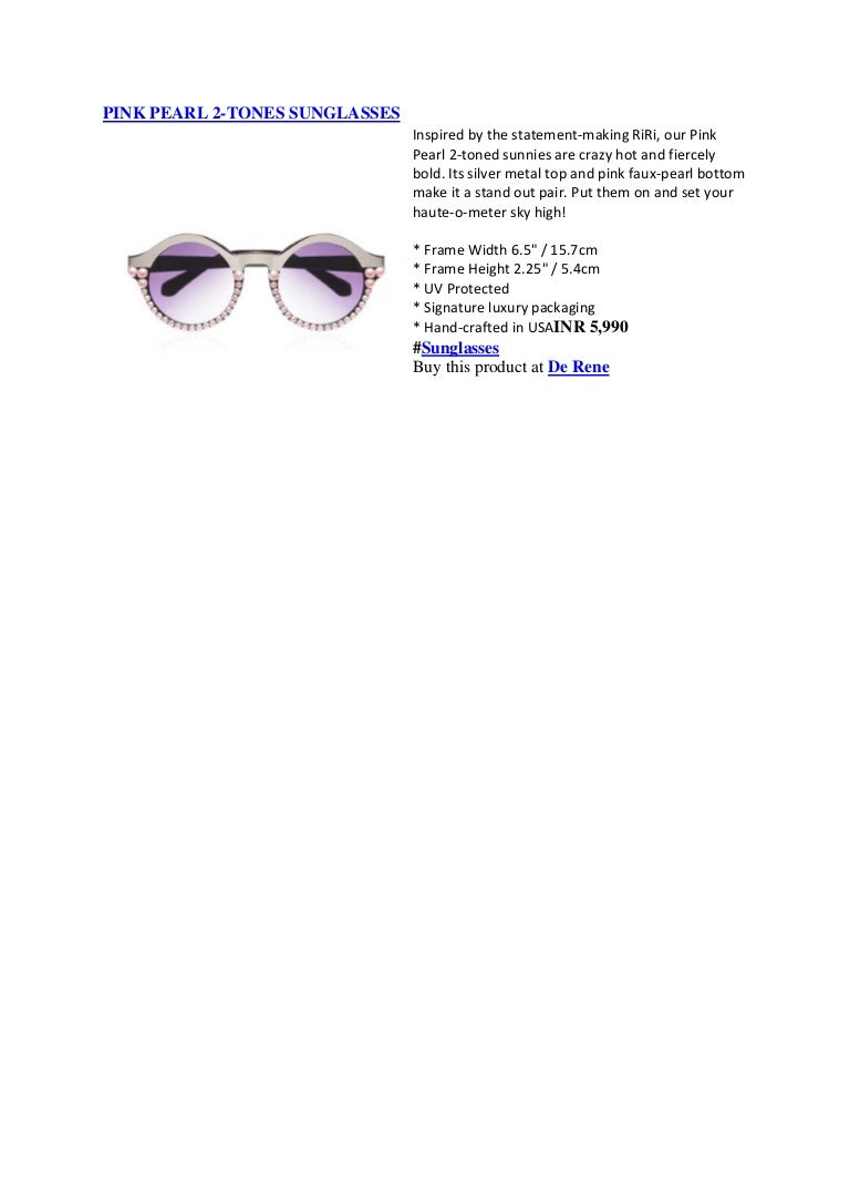 sunglasses with pearls on them