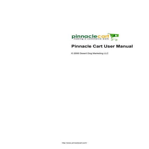 Pinnacle Cart User Manual v.34