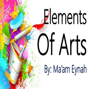ELEMENTS OF ARTS