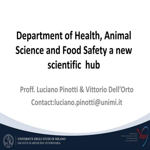 A new scientifi hub - Luciano Pinotti