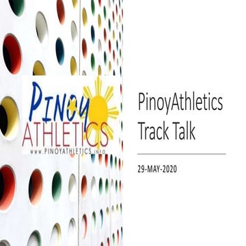 Pinoy athletics track-talk-29-may-20 | PPTX