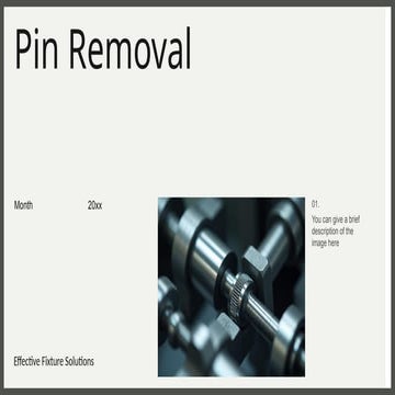Pin Removal fixture.pptx classi wheel pvt | PPTX