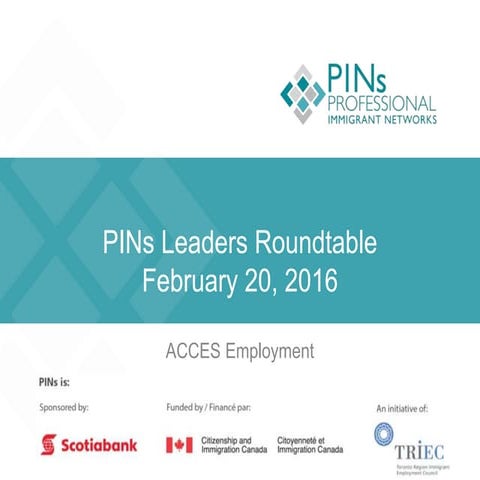 PINs Leaders Roundtable - Feb. 24, 2016