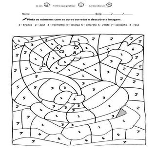 Pintar os nº do pai natal