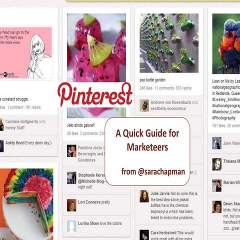 Pinterest   a quick guide  for marketeers