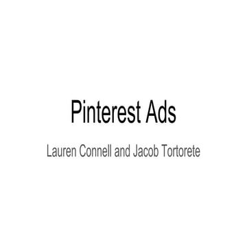 Pinterest Ads