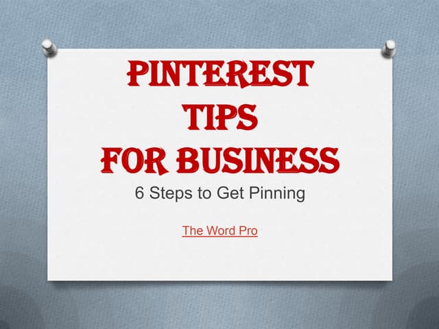 Pinterest tips for business
