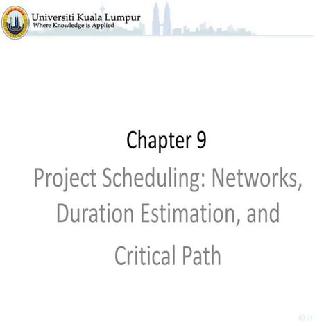 Project Management CH9 Project Scheduling