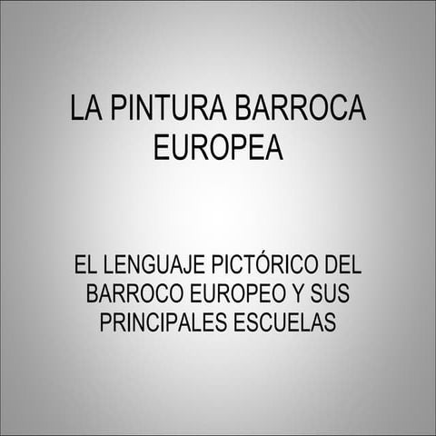 Pintura Barroca Caravagio Flandes Holanda