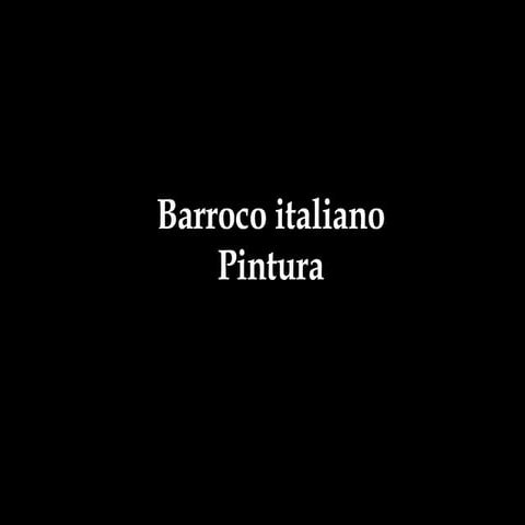 Pintura Barroca Italiana