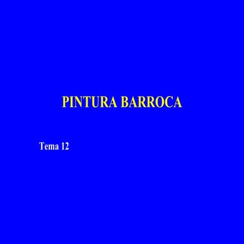 Pintura barroca