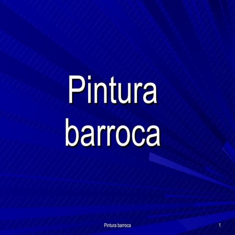 Pintura barroca