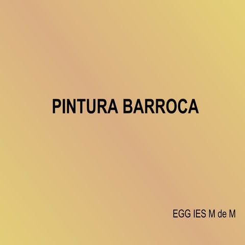 Pintura Barroca