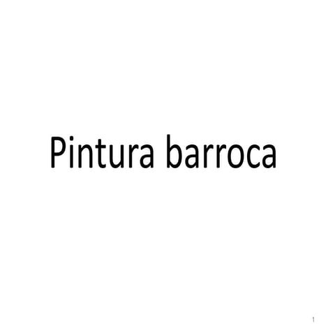 Pintura barroca
