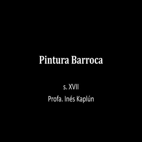 Pintura barroca