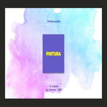  Pintura - clase introductoria