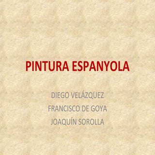 Pintors Universals - Pintura espanyola