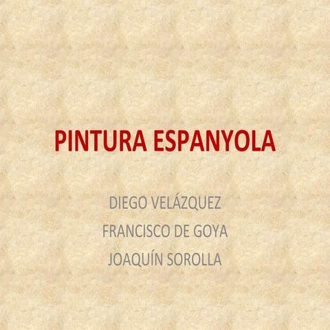 Pintors Universals - Pintura espanyola