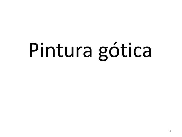Pintura gótica