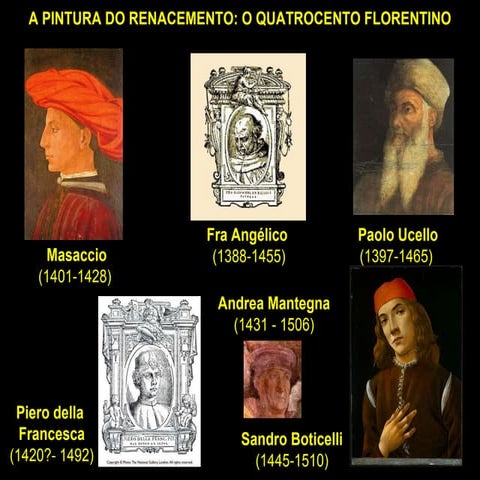 A pintura renacentista: O Quattrocento