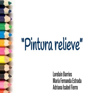 Pintura relieve