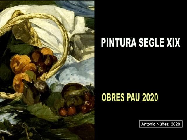 PINTURA SEGLE XIX  PAU 2020
