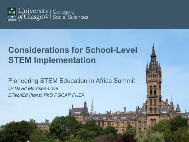 Considering School-Level STEM Implementation 
