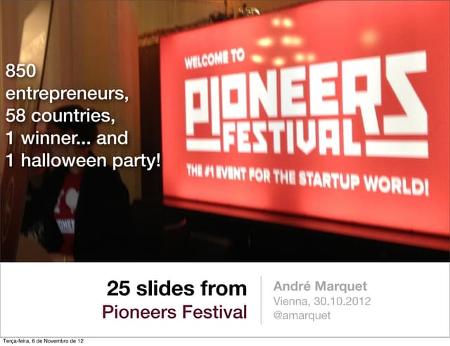 Pioneers Festival 25 Slides