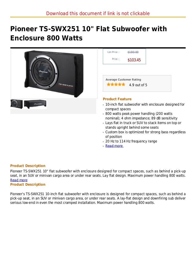 pioneer ts 800