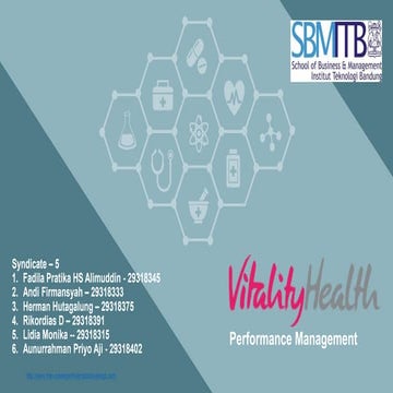 Vitality Health Enterprise Performance Management