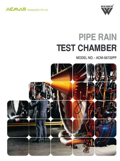 Pipe rain-test-chamber
