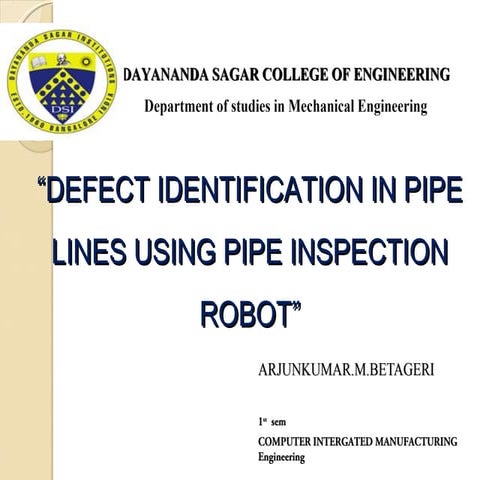 Pipe inspection robot