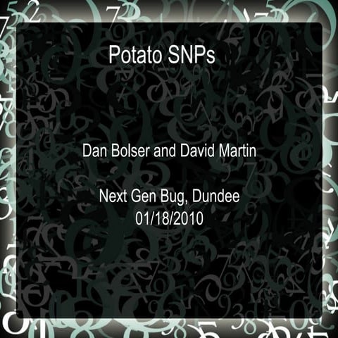 Creating a SNP calling pipeline