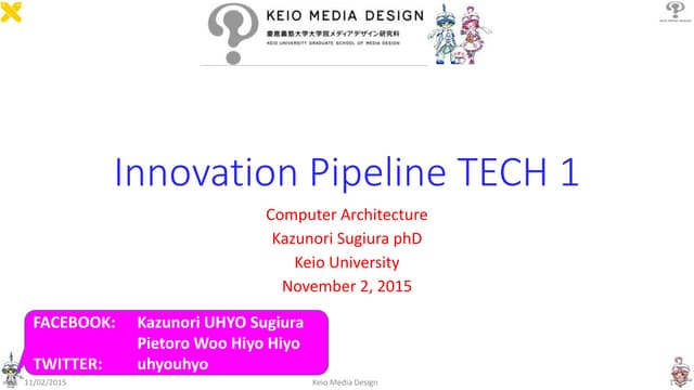 Pipeline 1 (Lecture in KMD 2015 Fall: Internet Technology Slot)