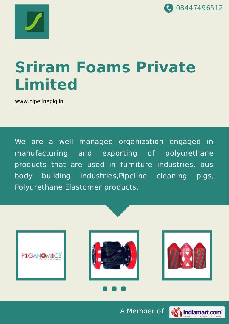 Sriram Foams Private Limited, Chennai , Foam Products
